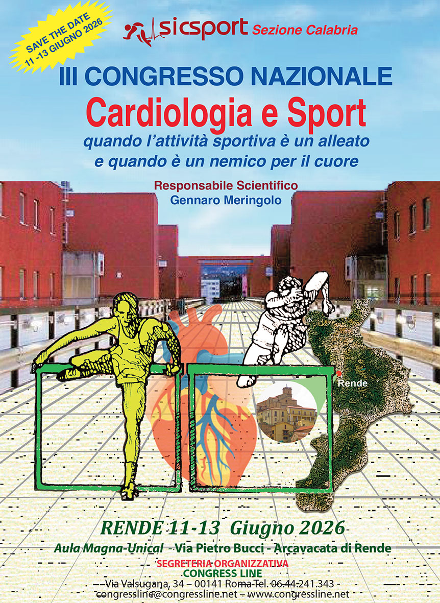 III CONGRESSO NAZIONALE CARDIOLOGIA E SPORT RENDE 11-13 Giugno 2026